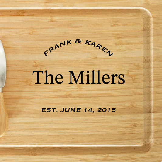 Personalized Charcuterie Board, Bamboo Kitchen Decor