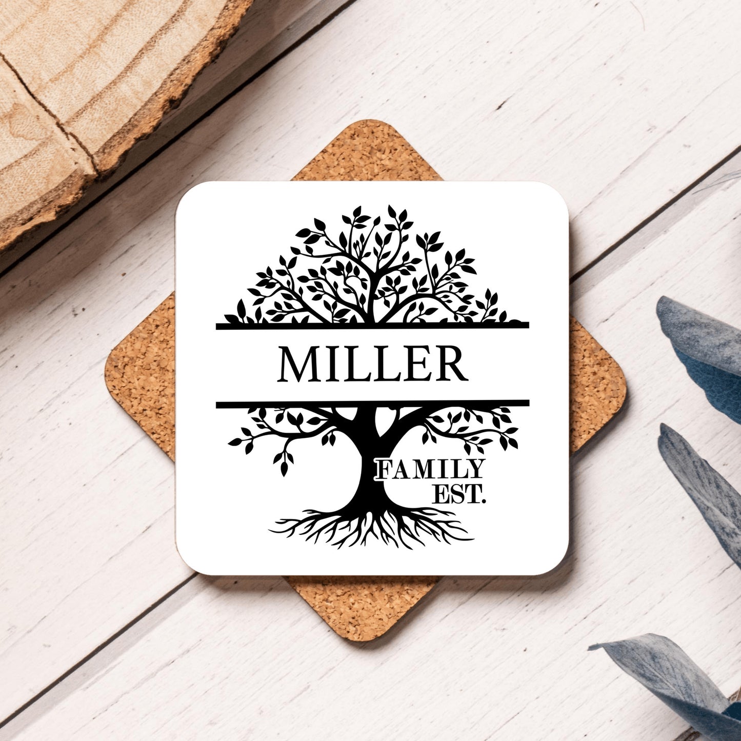 Personalized Name Coasters, Dining Home Decor