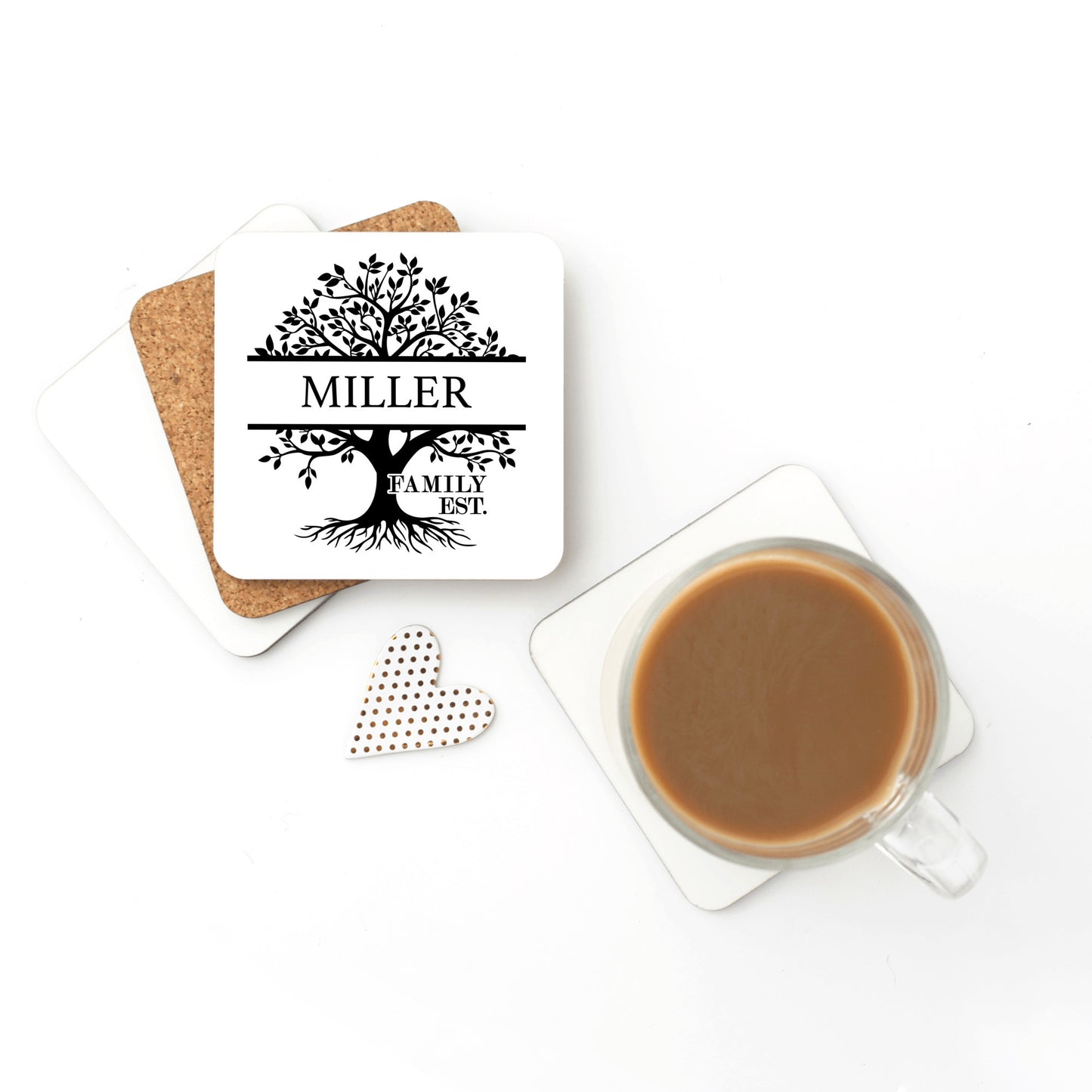 Personalized Name Coasters, Dining Home Decor