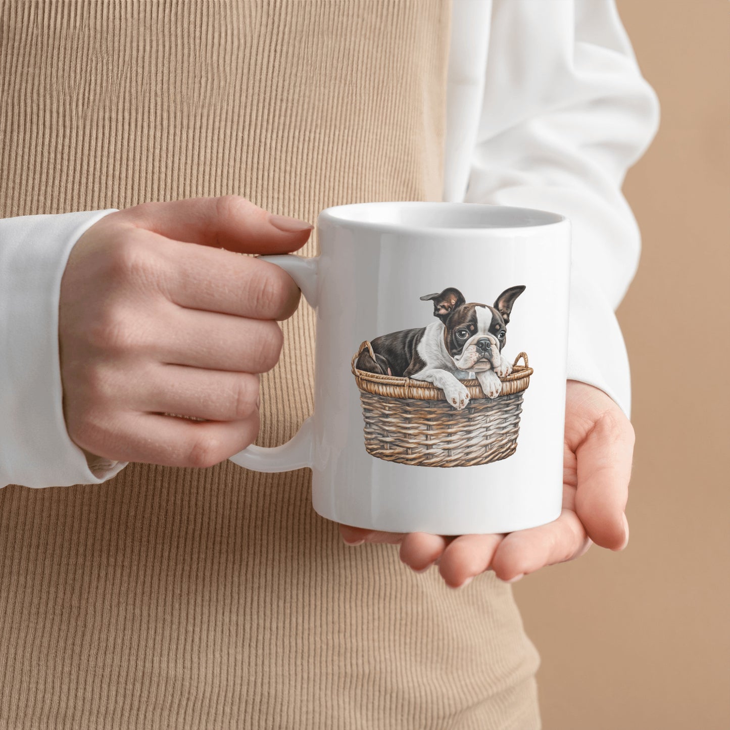 Boston Terrier Mug Gift, Holiday Dog-Lover Present