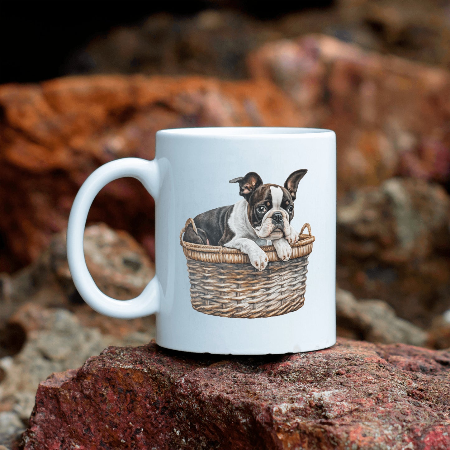 Boston Terrier Mug Gift, Holiday Dog-Lover Present