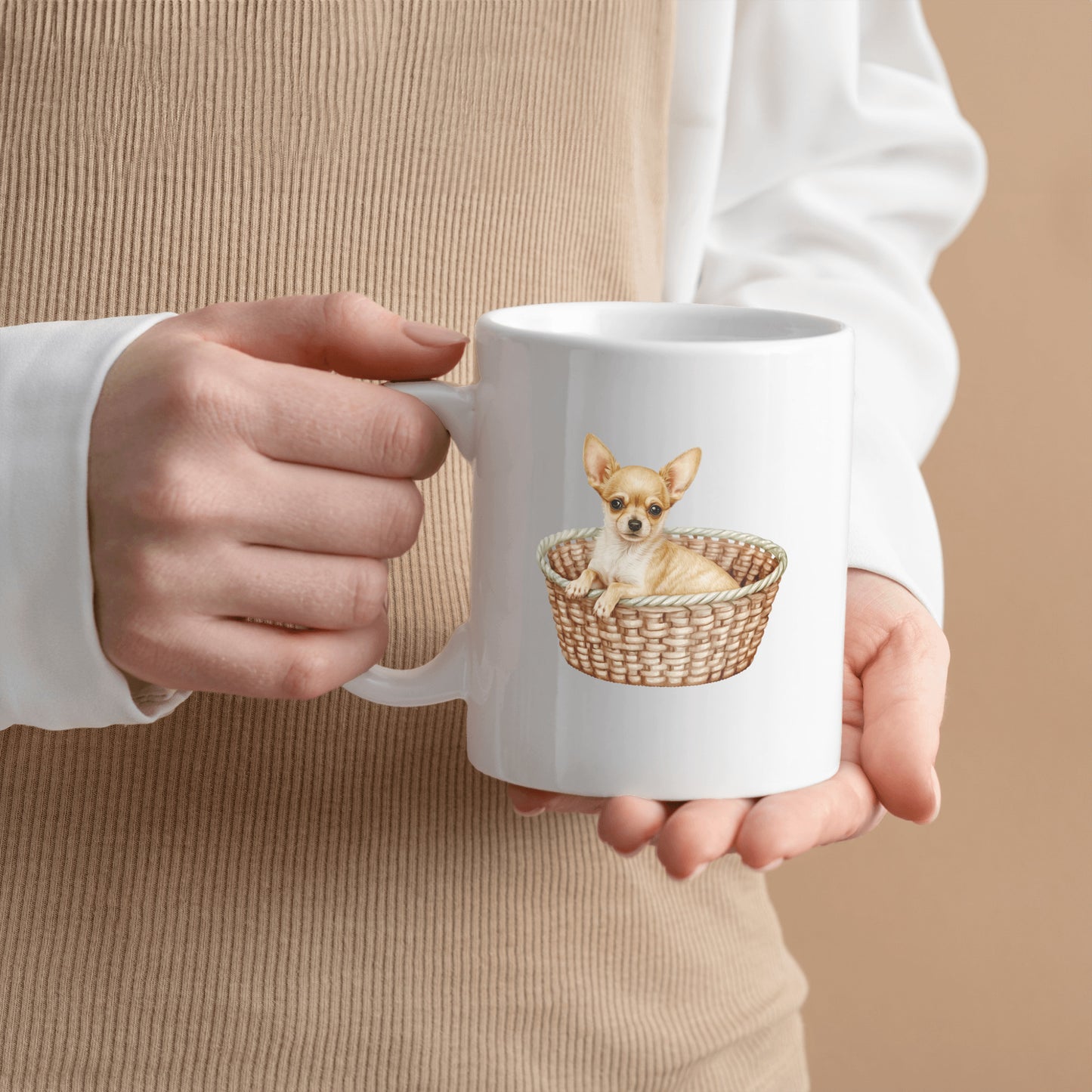 Chihuahua Dog Mug, Small Dog Lover Gift