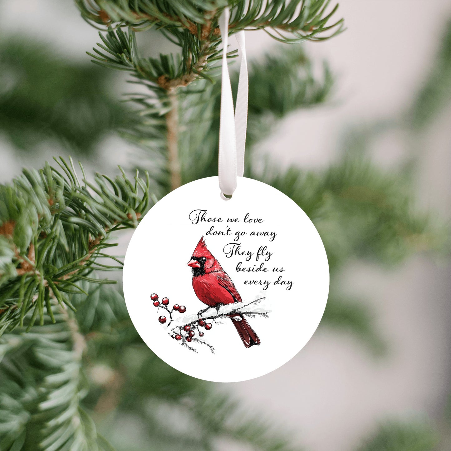 Red Cardinal Birds, Christmas Ornament, Nature Decor