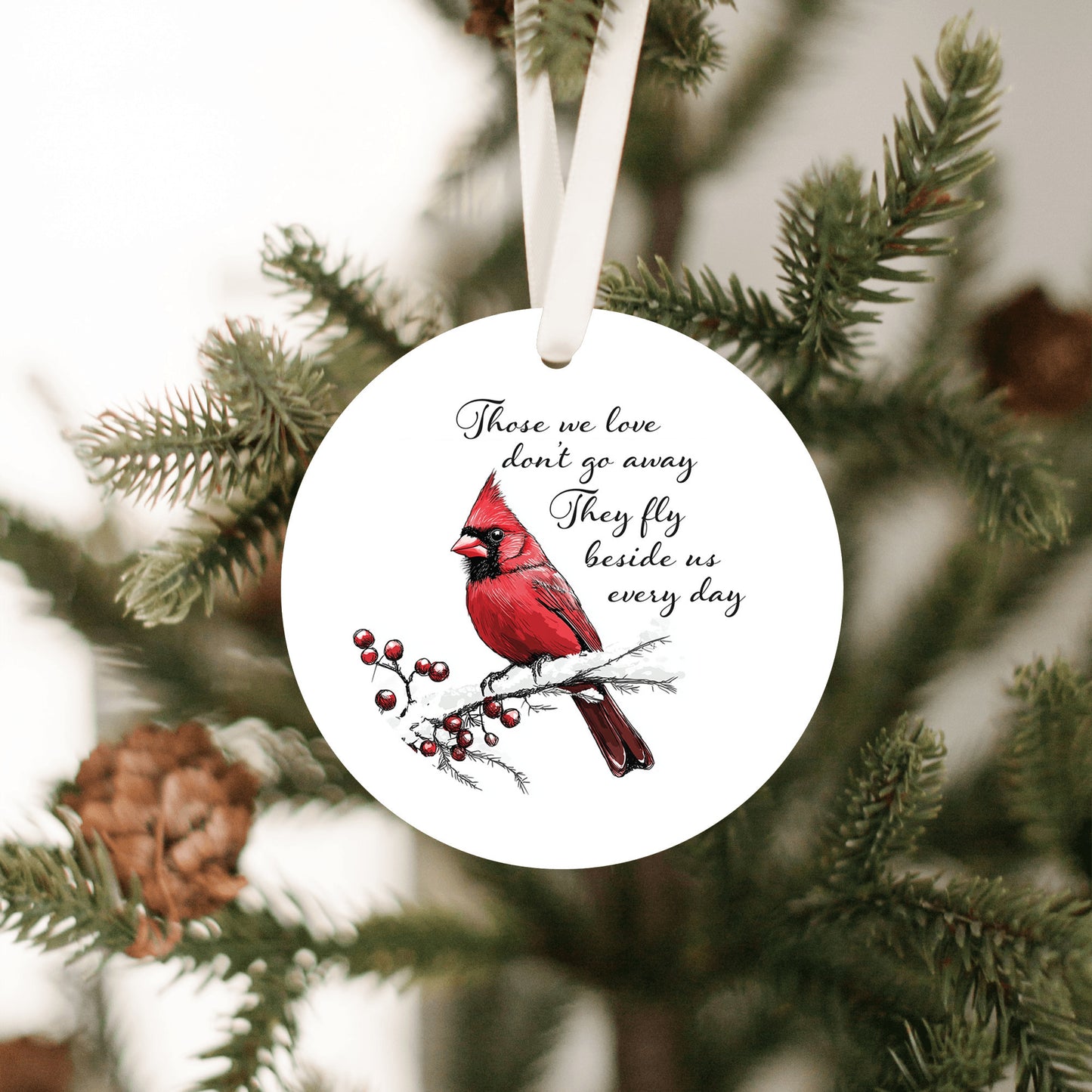 Red Cardinal Birds, Christmas Ornament, Nature Decor
