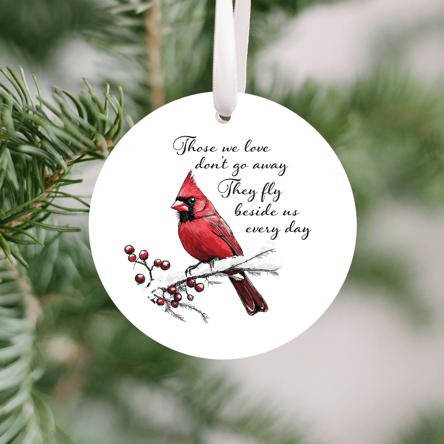 Red Cardinal Birds, Christmas Ornament, Nature Decor