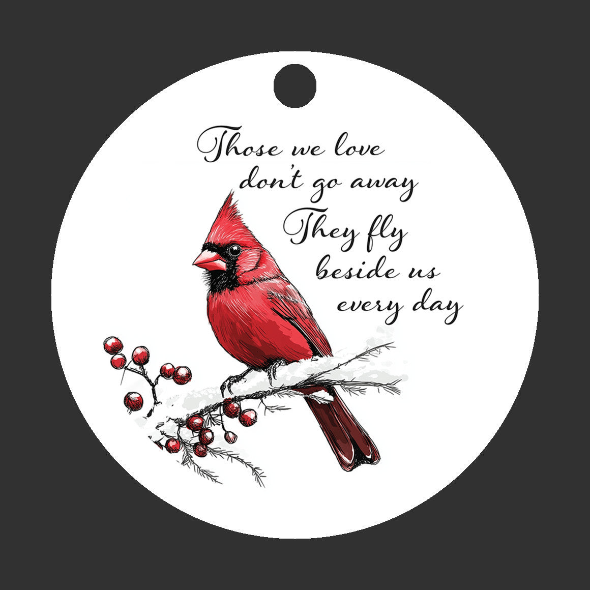 Red Cardinal Birds, Christmas Ornament, Nature Decor