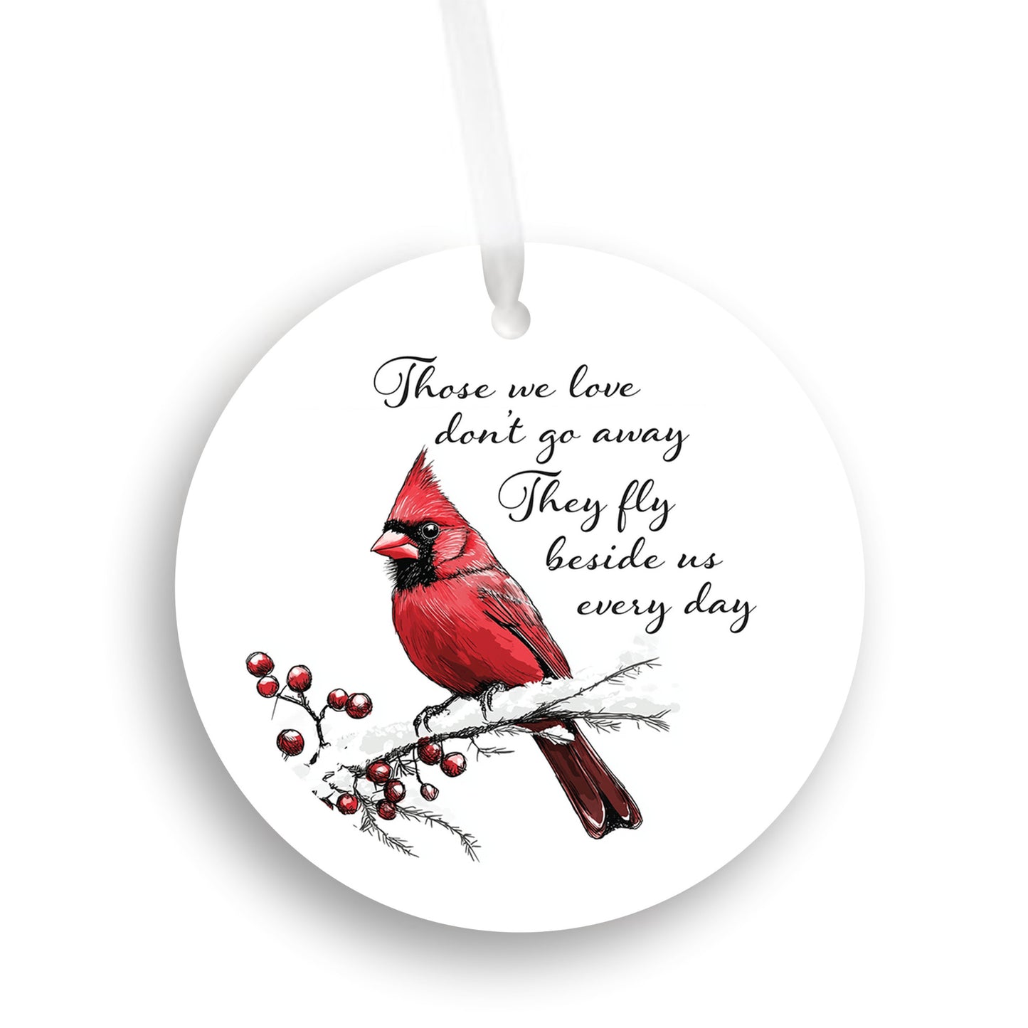Red Cardinal Birds, Christmas Ornament, Nature Decor