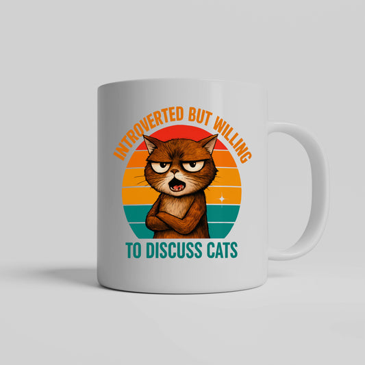 Funny Cat Gift, Humorous Feline Mug
