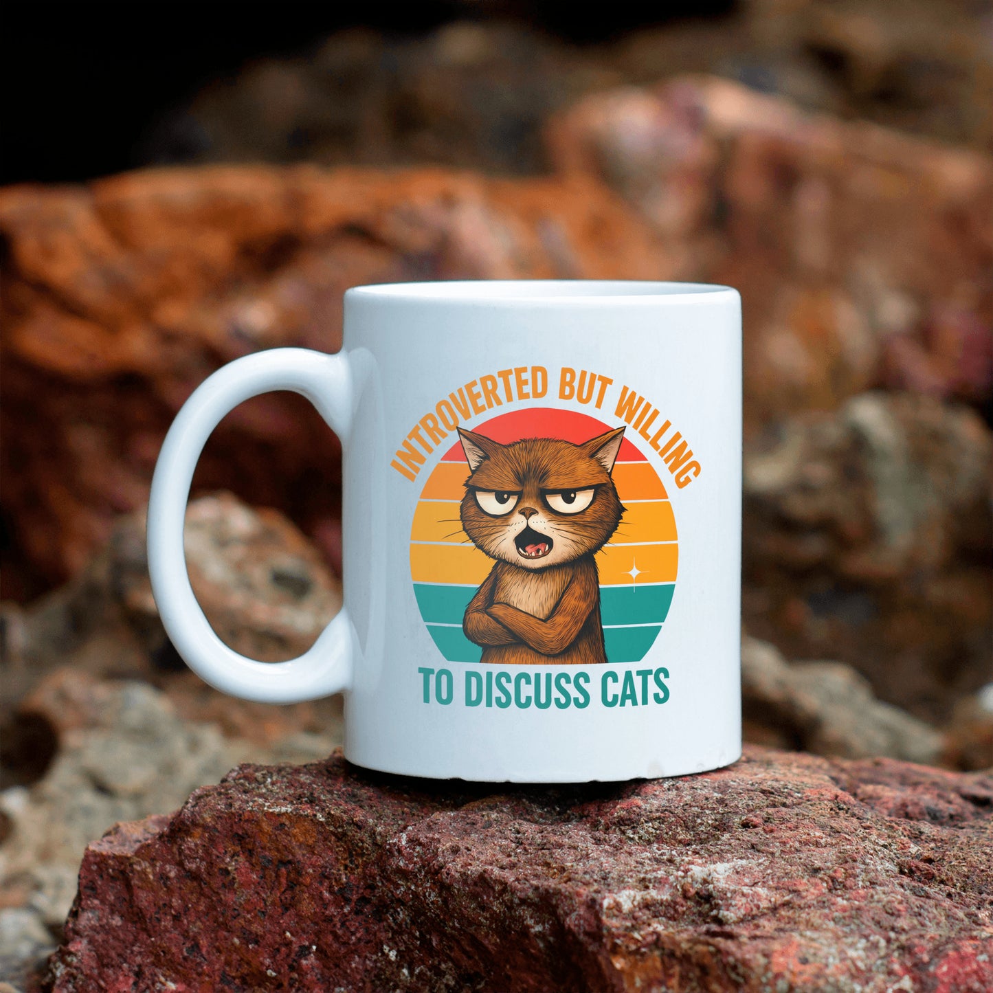 Funny Cat Gift, Humorous Feline Mug