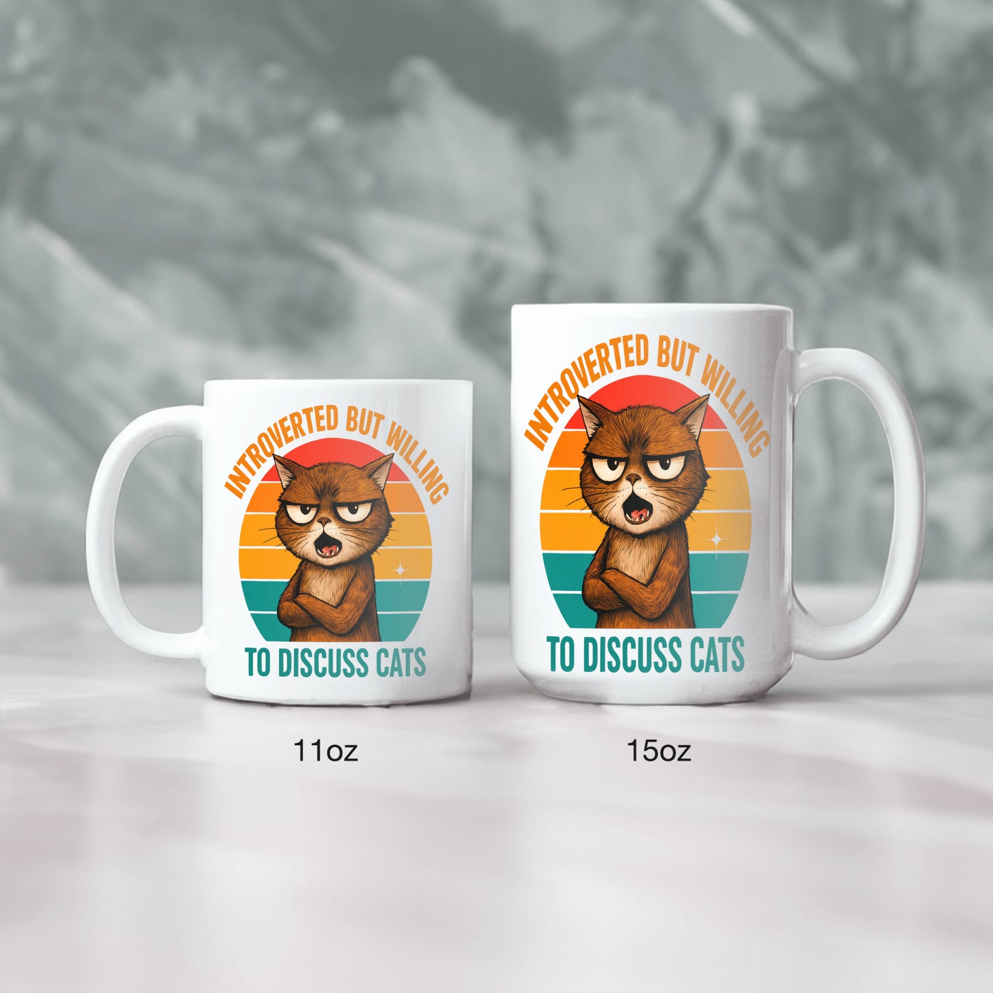 Funny Cat Gift, Humorous Feline Mug