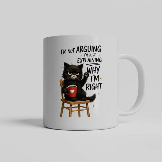 Funny Cat Mug, Feline Sarcasm Gift