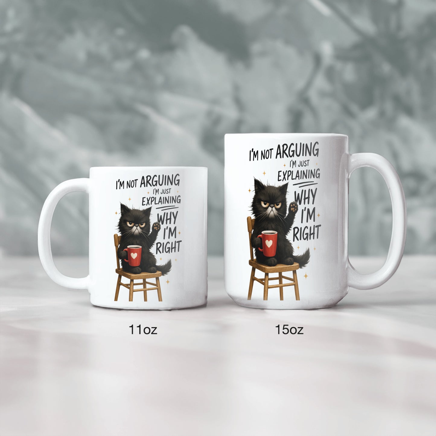 Funny Cat Mug, Feline Sarcasm Gift