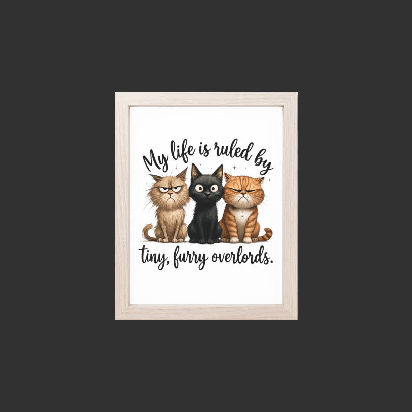Funny Cat Art Print, Feline Sarcastic Wall Decor