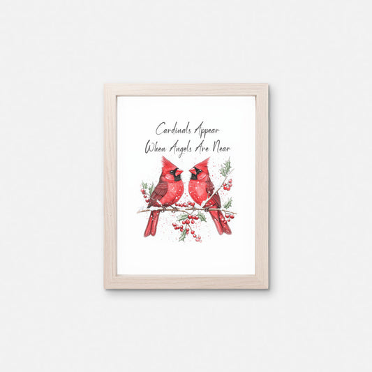 Red Cardinal Art Print, Bird Wall Decor