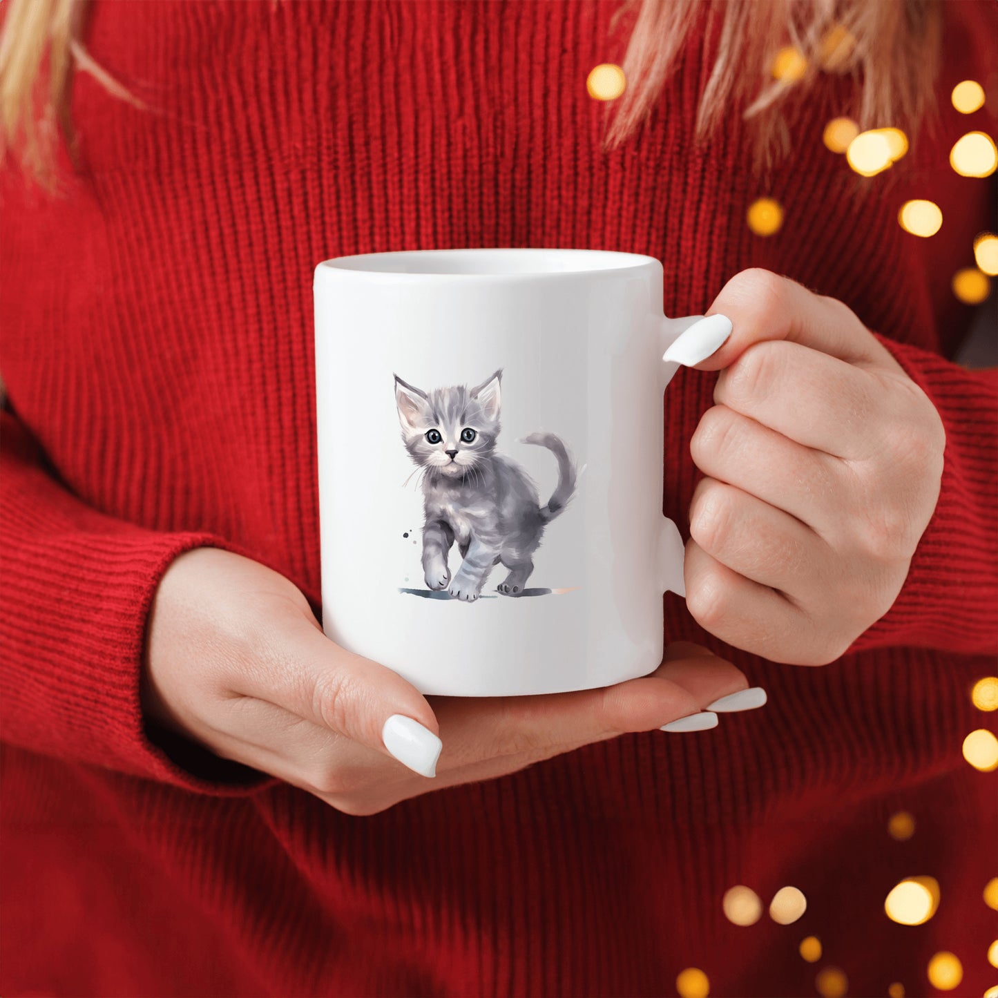 Kitten Mug Gift, Cute Cat Kitchen Decor