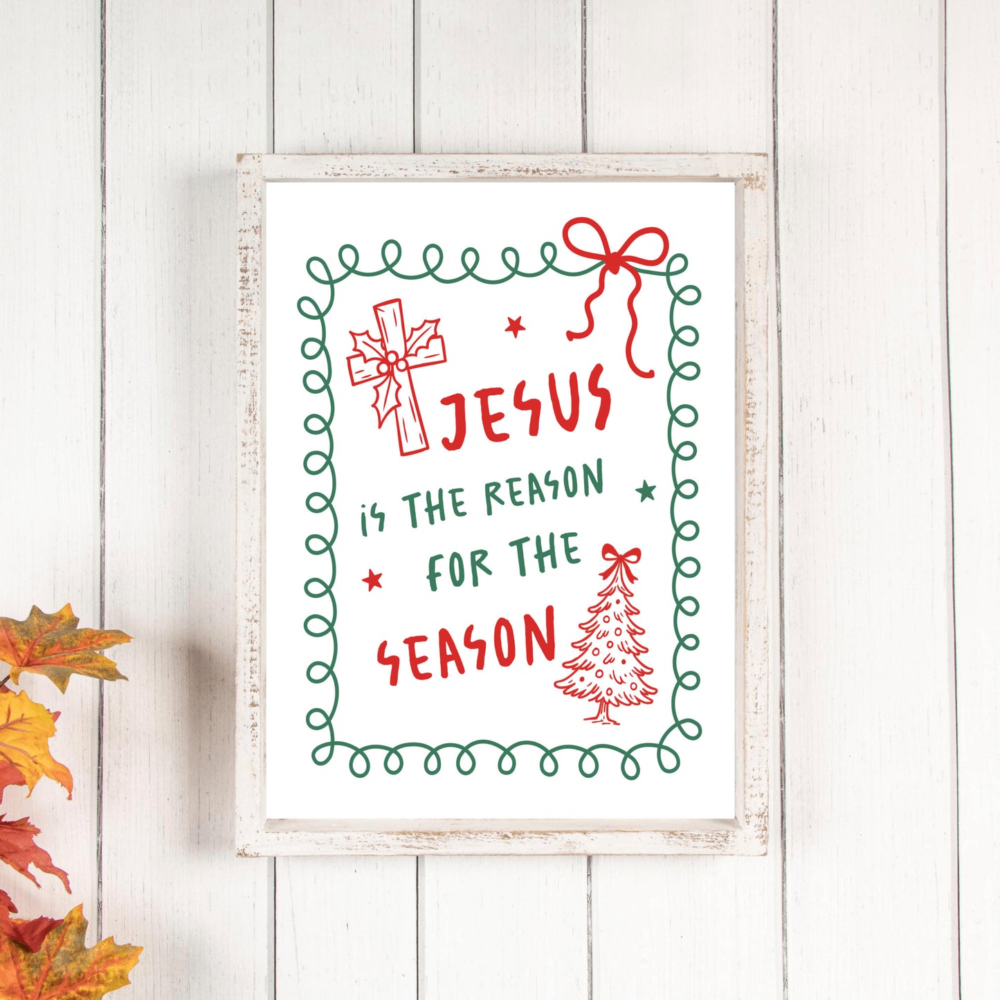 Jesus is the Reason for the Season, Holiday Wall Decor