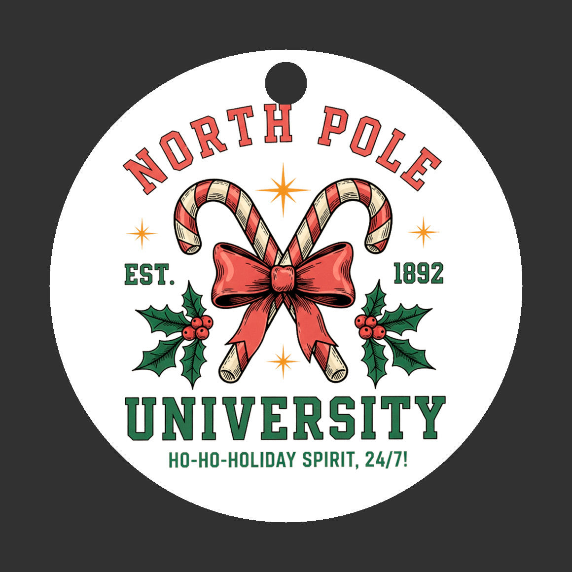 Christmas Ornament, North Pole Holiday Decor