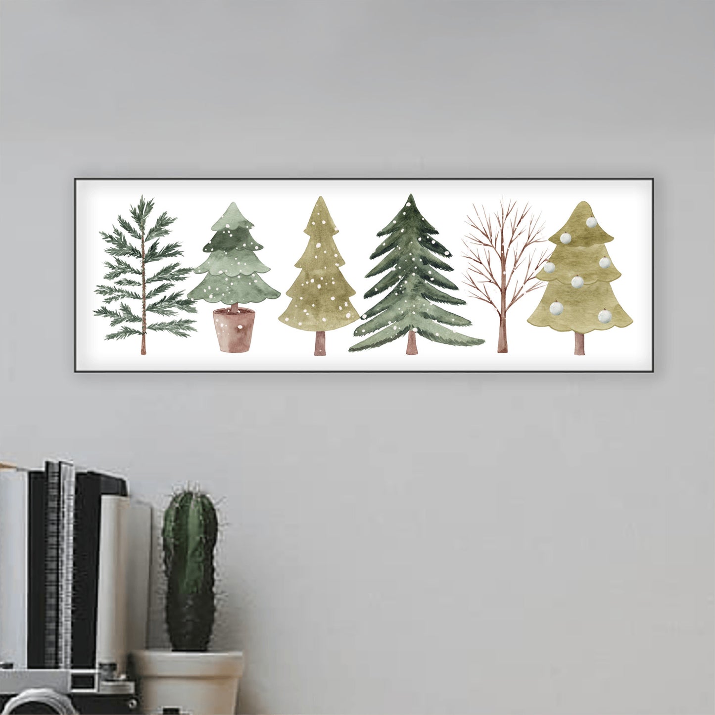 Holiday Decor, Christmas Trees Art Print