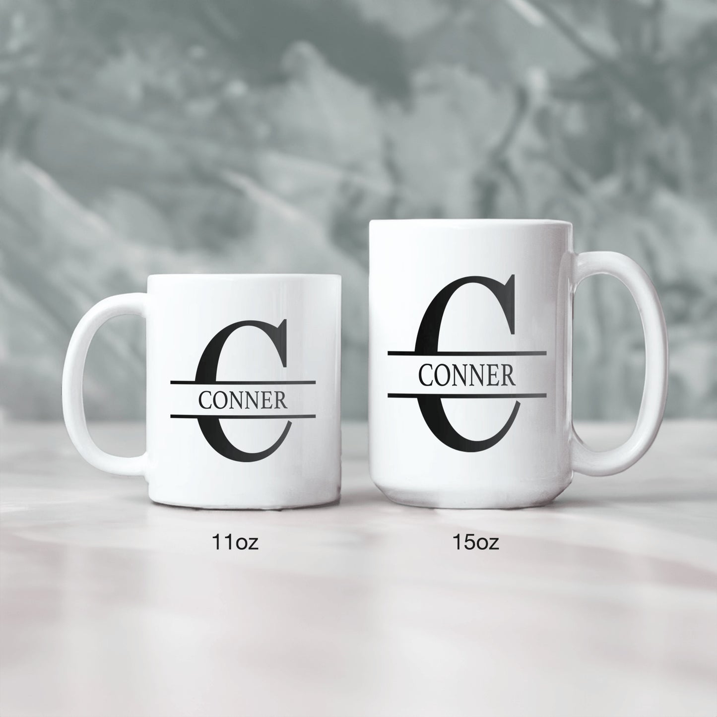 Personalized Name Mug, Custom Initial Gift