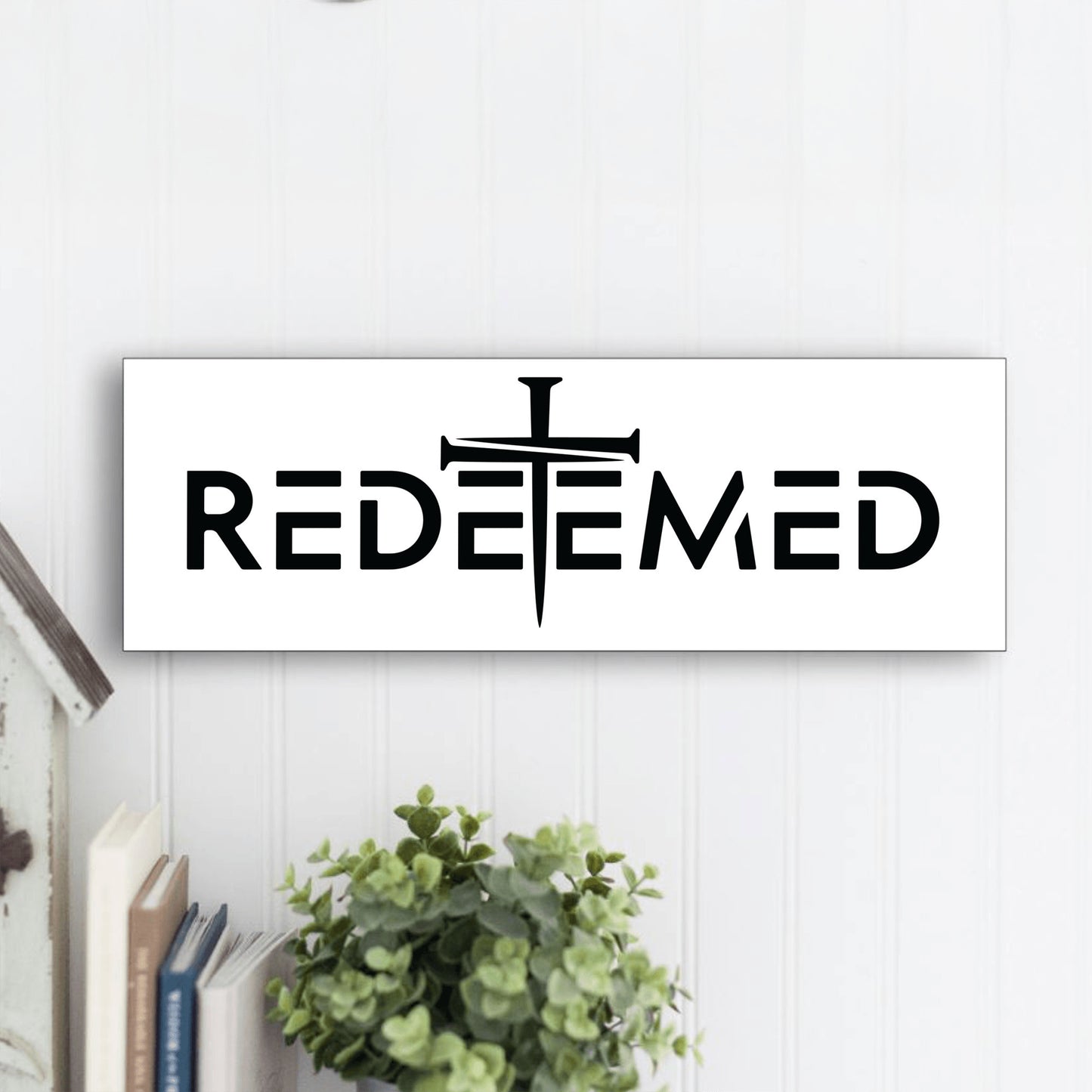 Christianity Home Decor, Redeemed Gift Art for Christians
