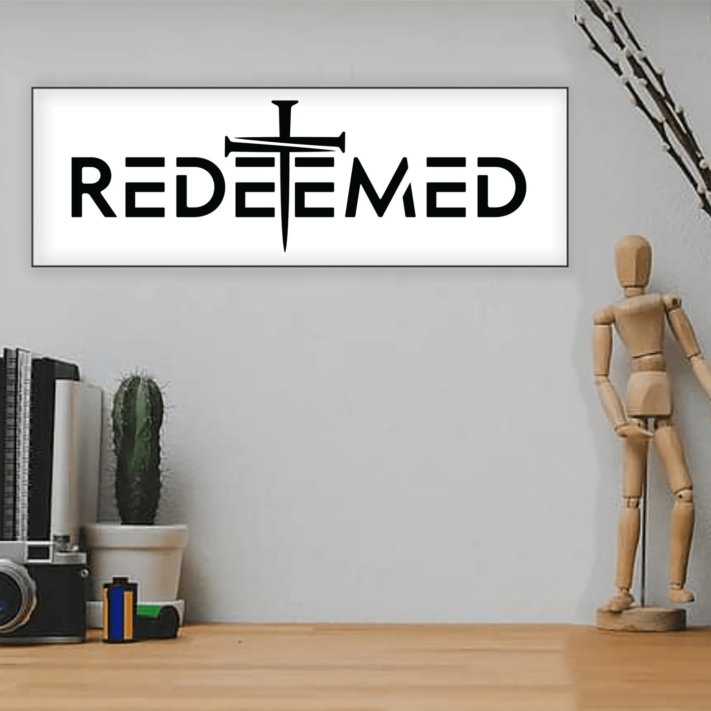 Christianity Home Decor, Redeemed Gift Art for Christians
