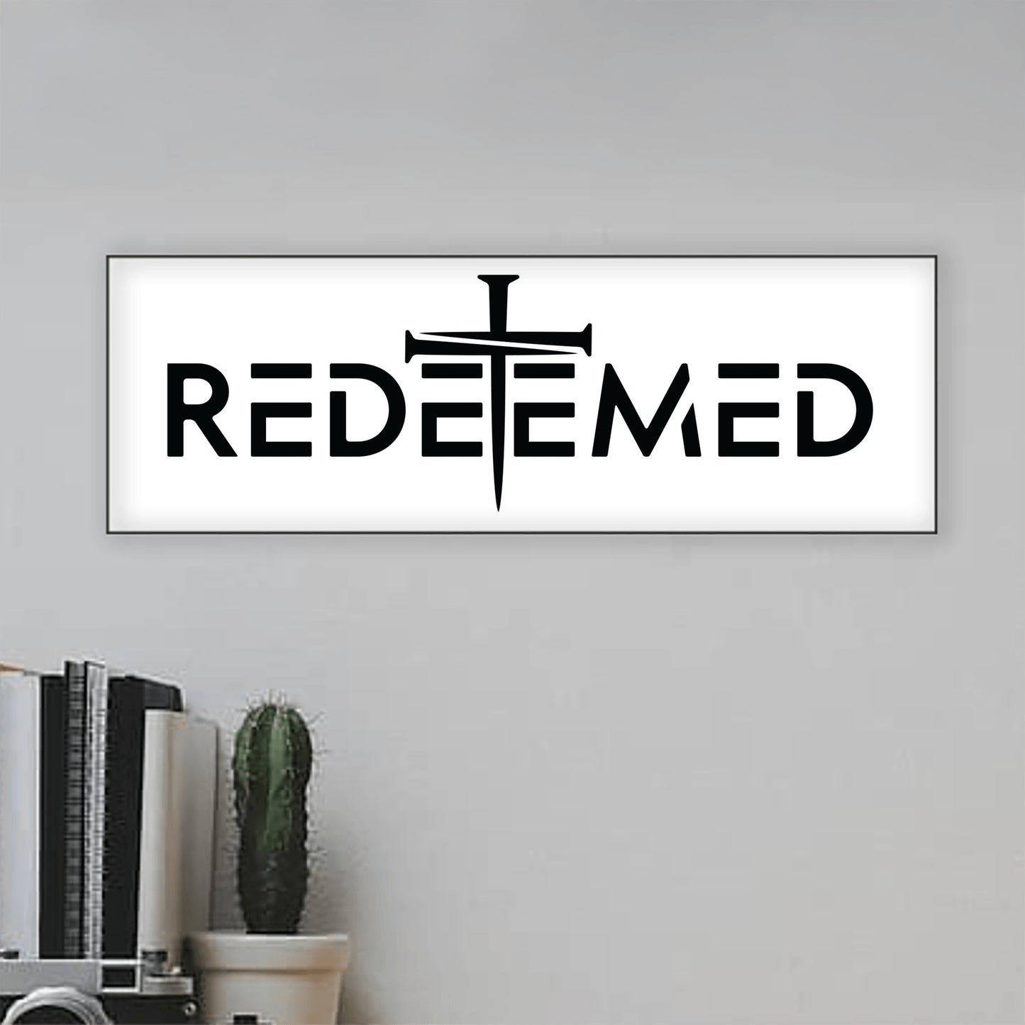Christianity Home Decor, Redeemed Gift Art for Christians