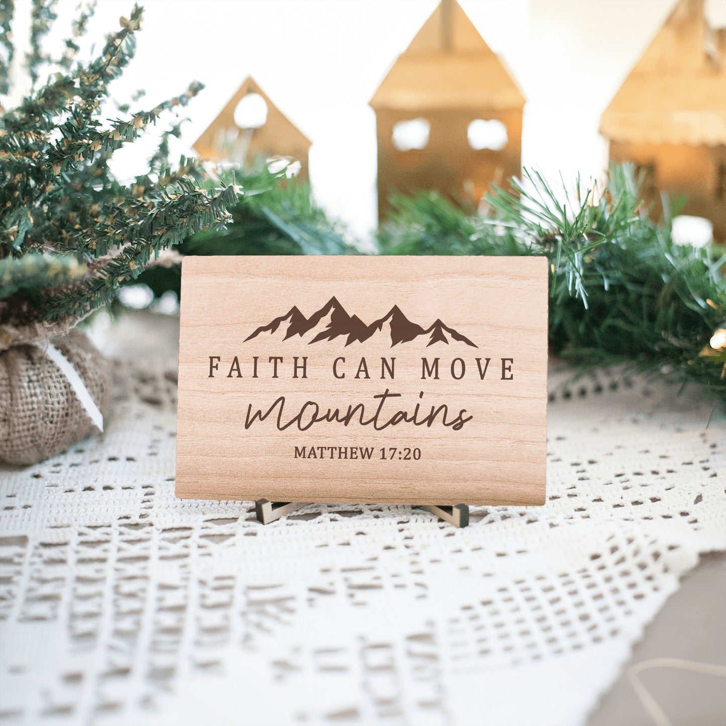 Faith Home Decor, Christian Wood Sign