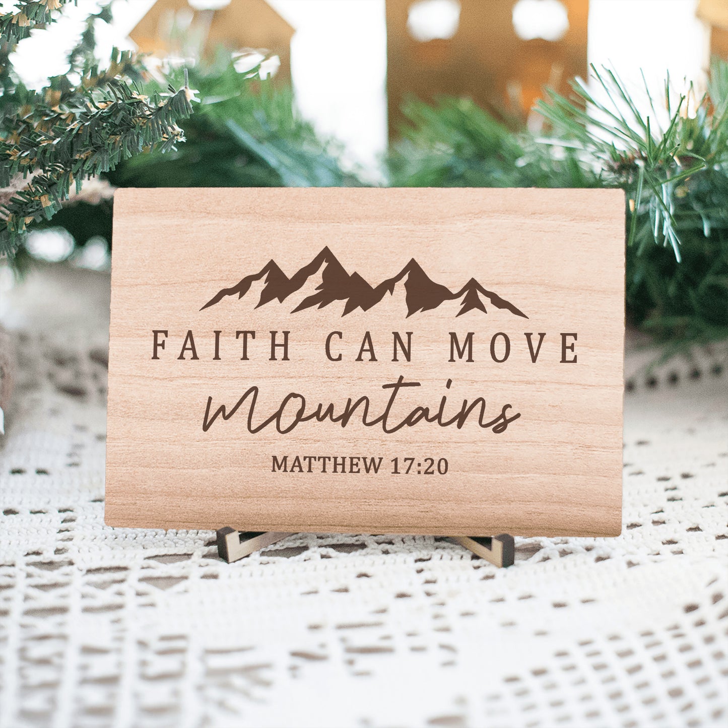 Faith Home Decor, Christian Wood Sign