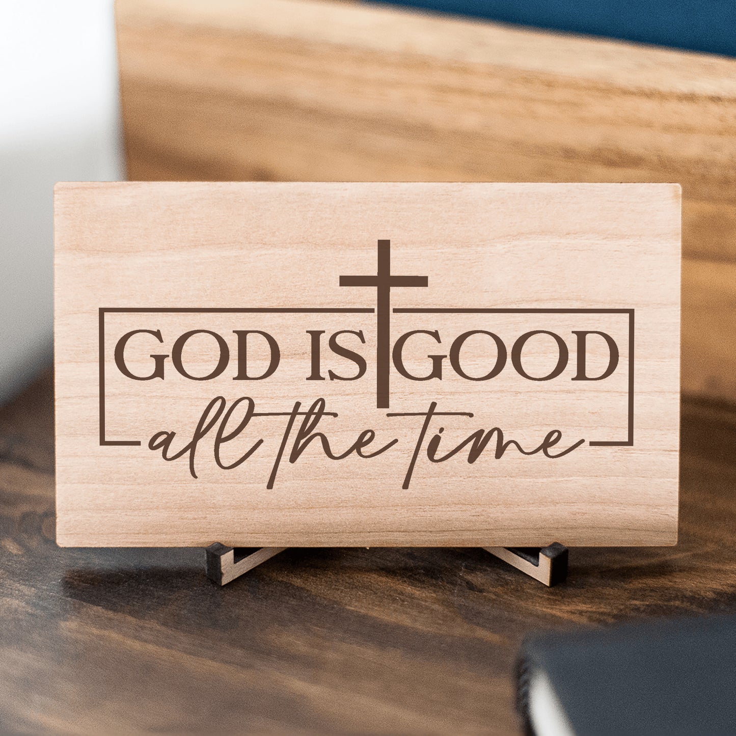 Christian Gift, God is Good Wooden Sign
