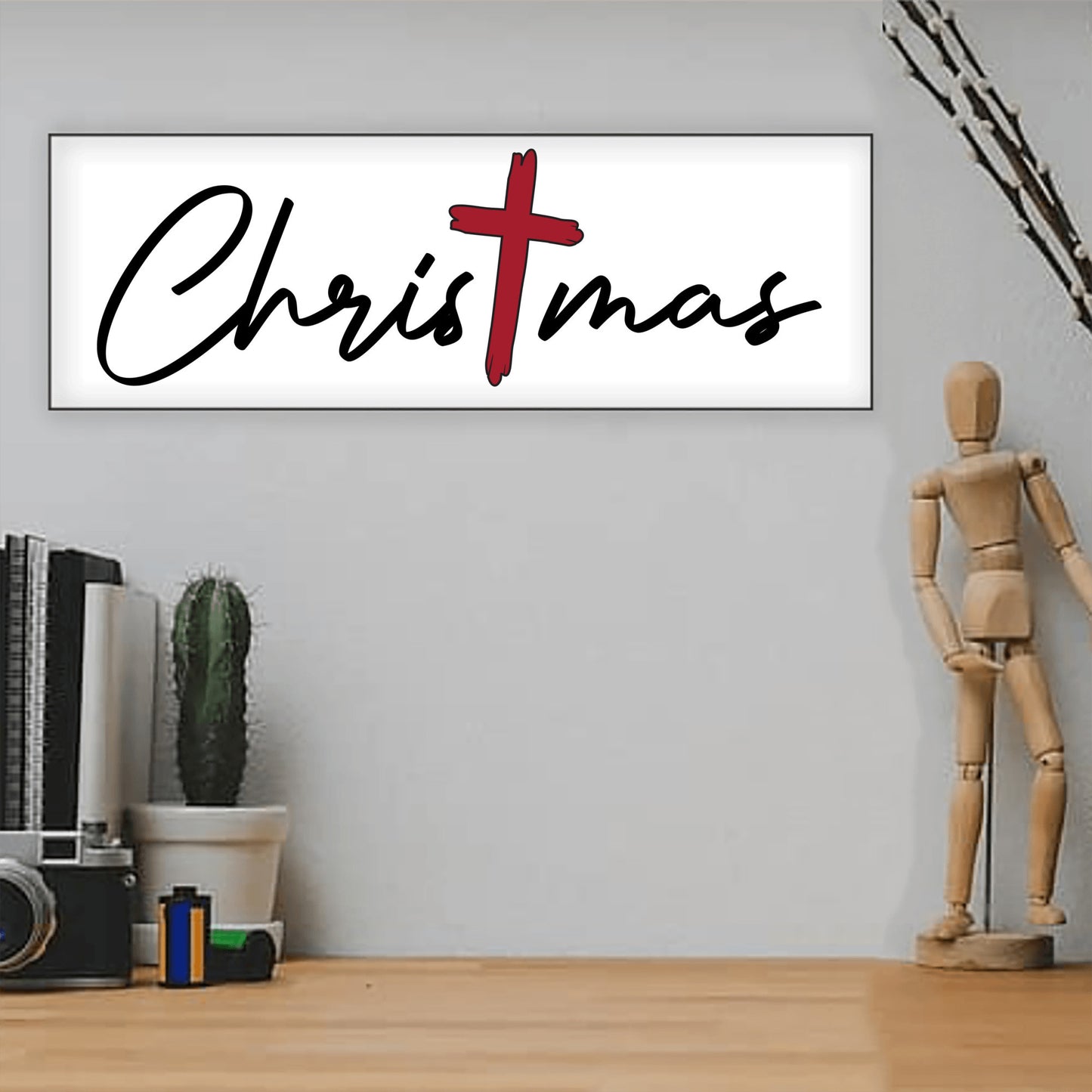 Christmas Decor Sign, Christian Gift