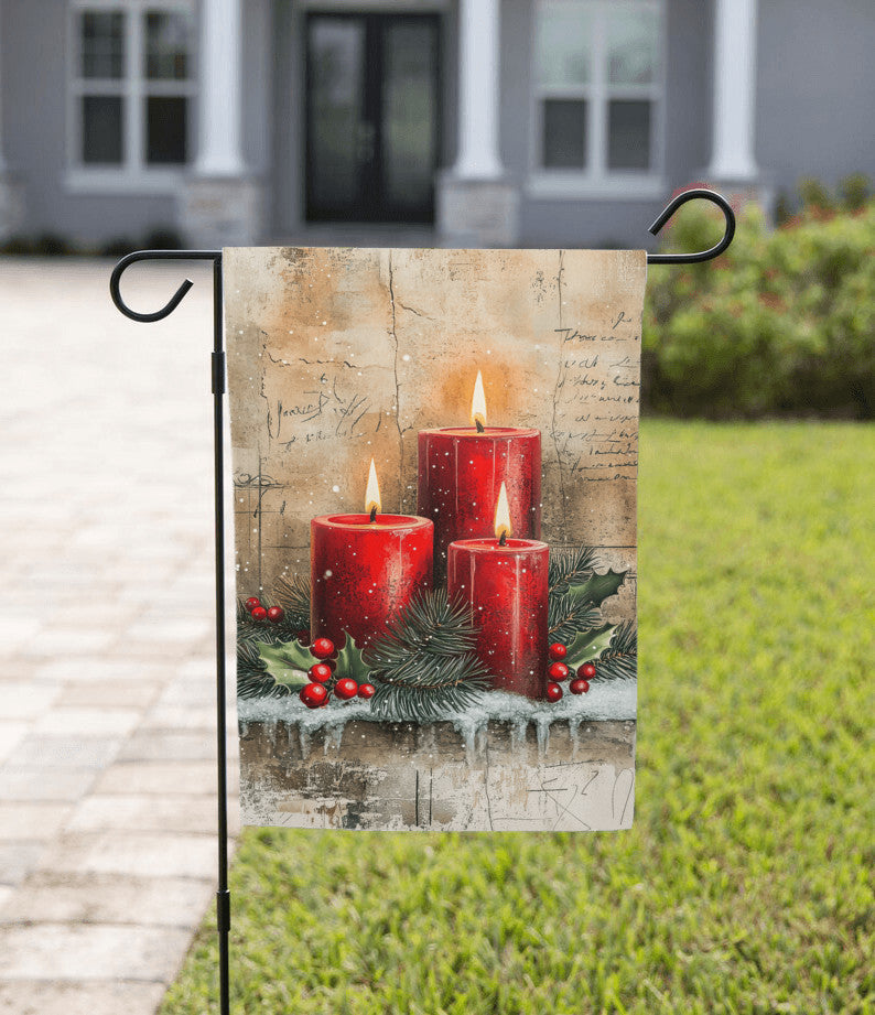 Garden Outdoor Flag, Christmas Holiday Decor
