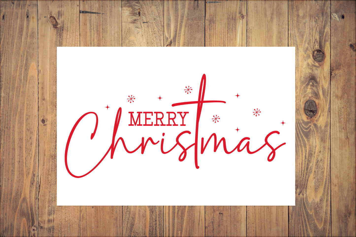 Merry Christmas Sign, Red Holiday Decor