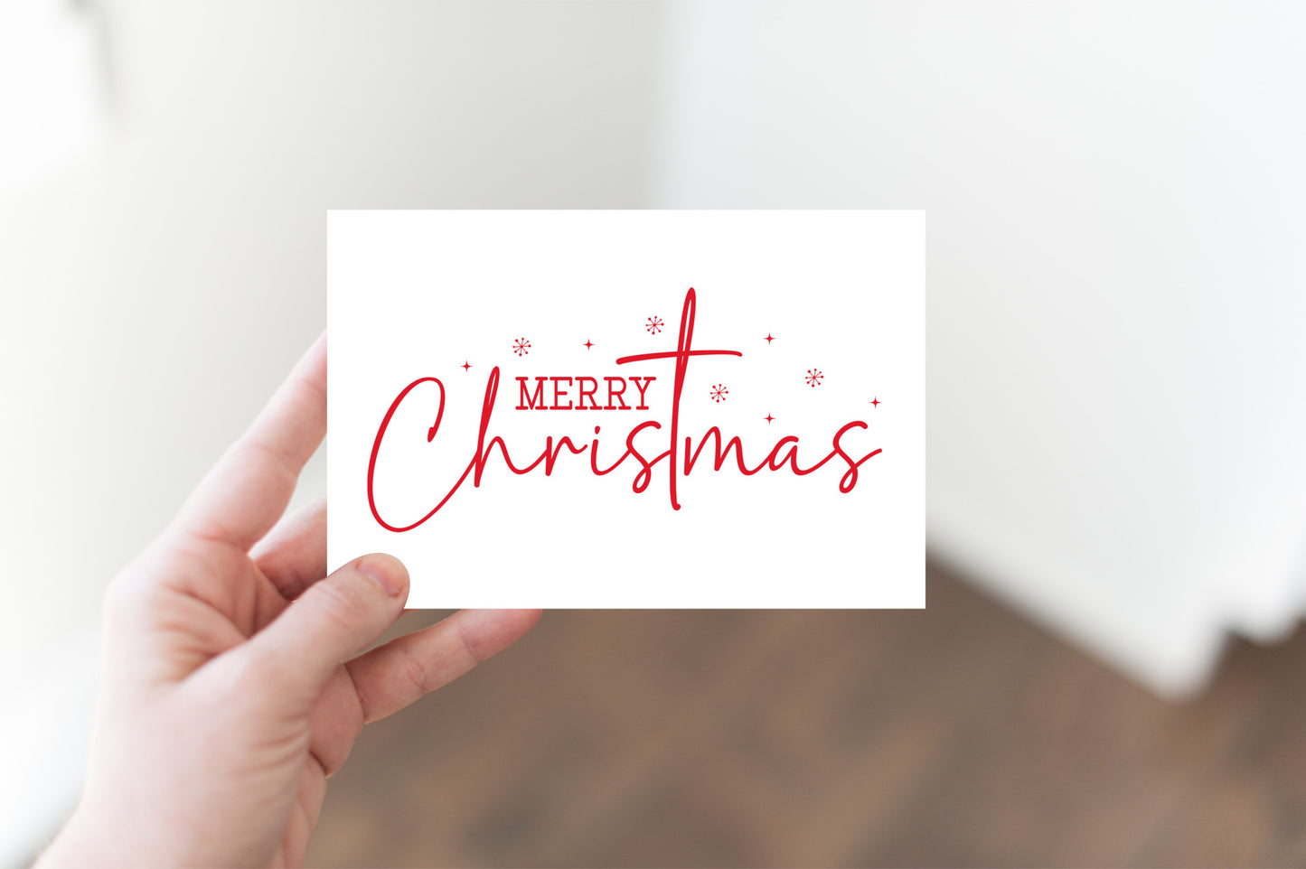 Merry Christmas Sign, Red Holiday Decor