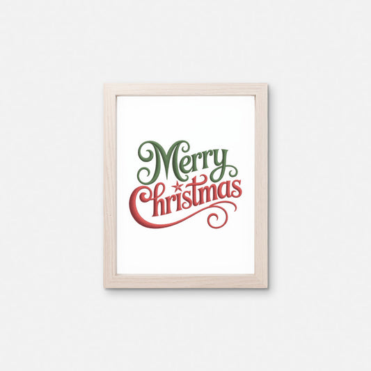 Merry Christmas Sign, Red Green Holiday Decor