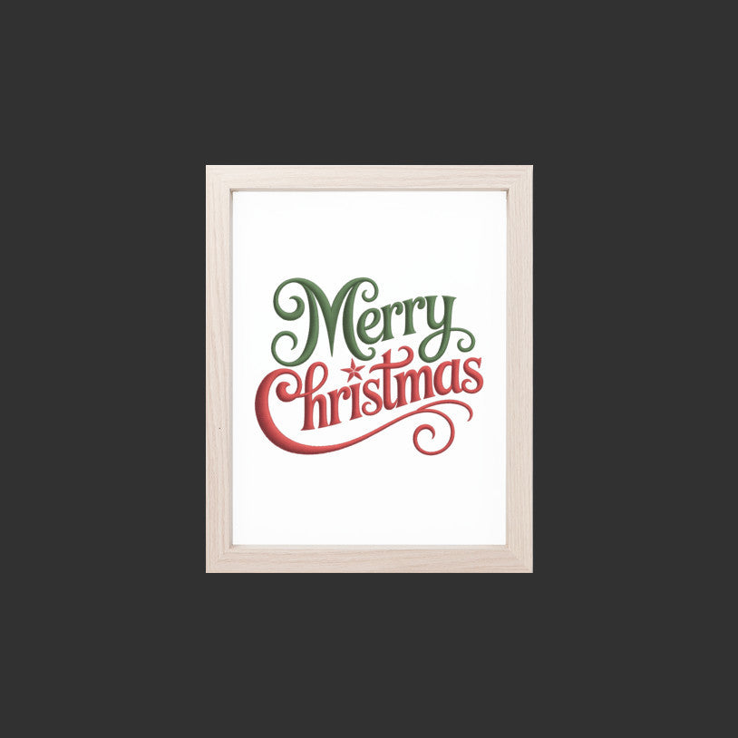 Merry Christmas Sign, Red Green Holiday Decor