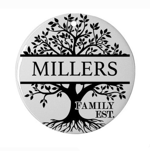 Custom Name Christmas Tree Ornament