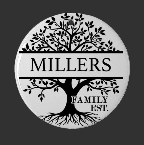 Custom Name Christmas Tree Ornament