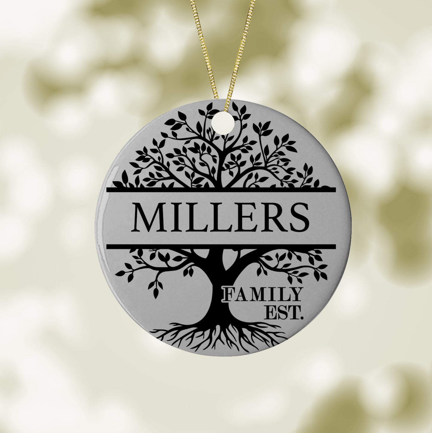 Custom Name Christmas Tree Ornament