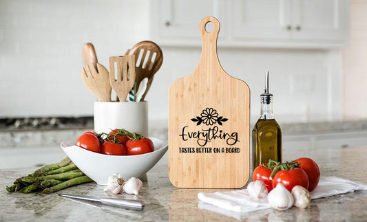 Charcuterie Board, Bamboo Serving and Cutting Boards