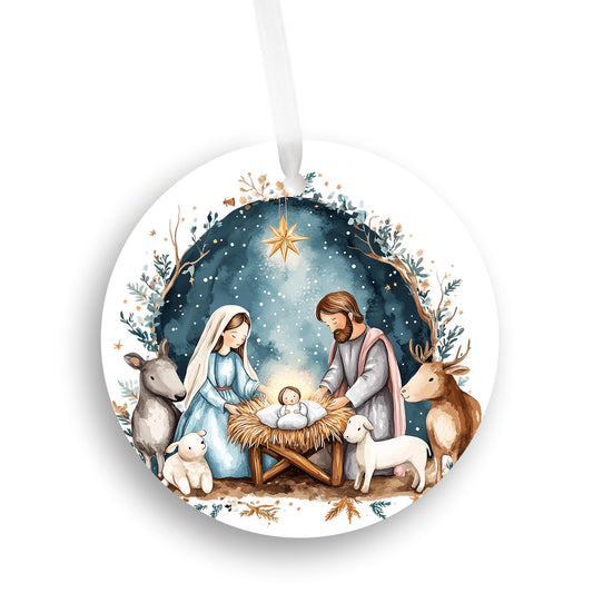 Nativity Ornament, Jesus Christmas Gift