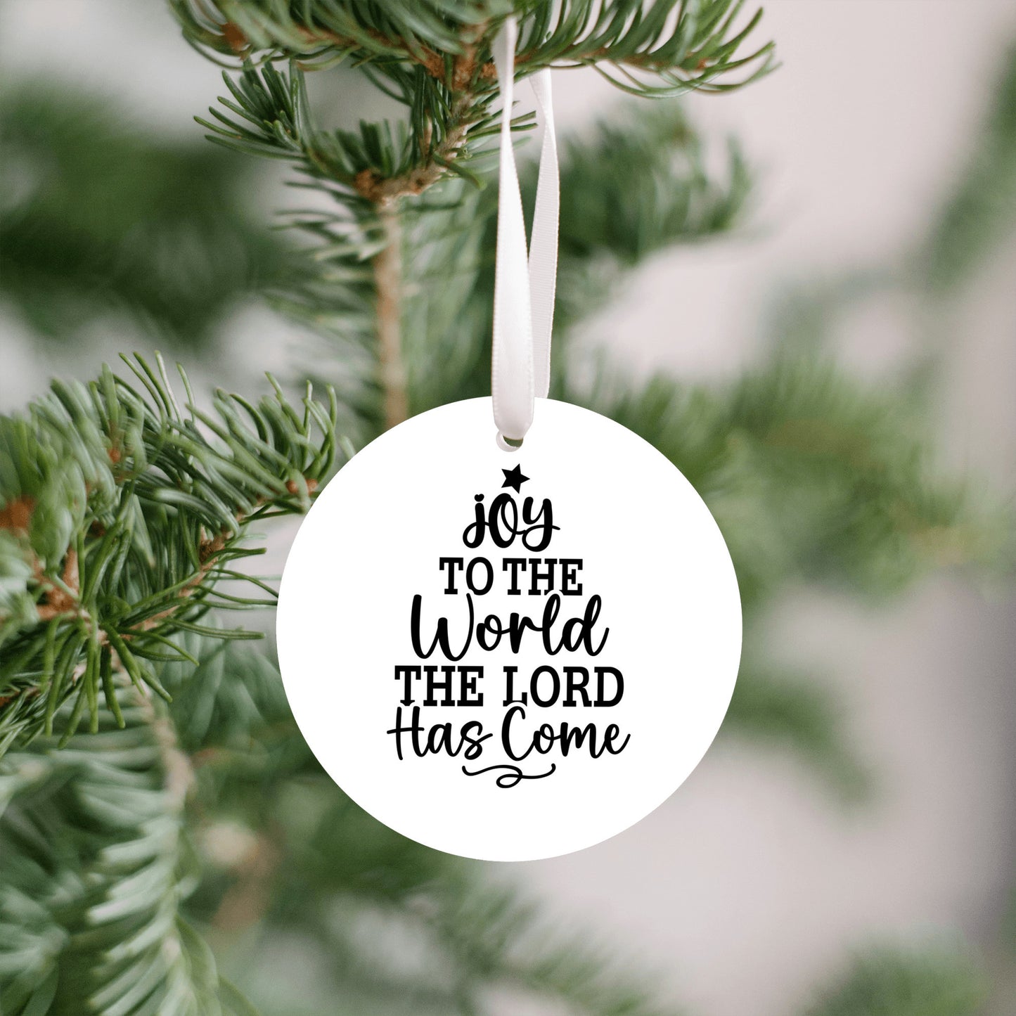 Joy to the World Ornament, Christmas Tree Gift