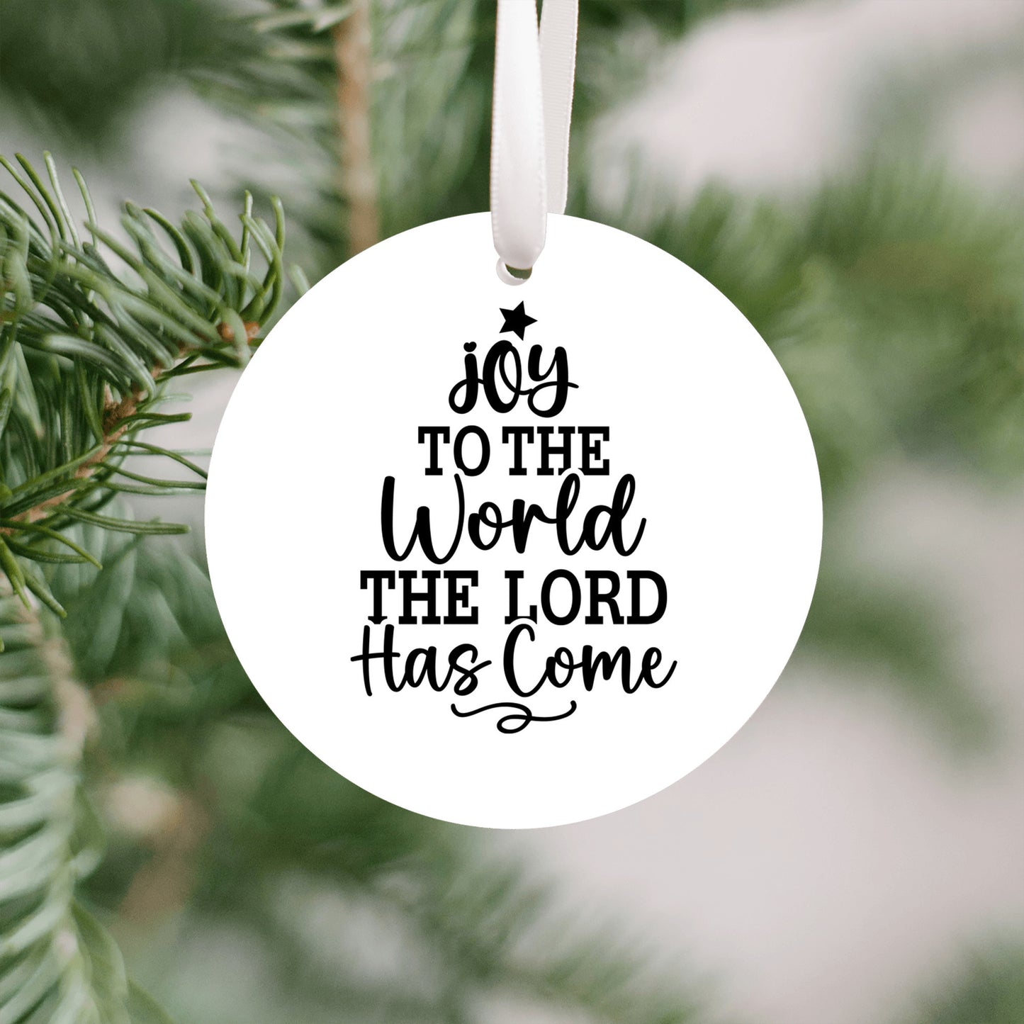 Joy to the World Ornament, Christmas Tree Gift