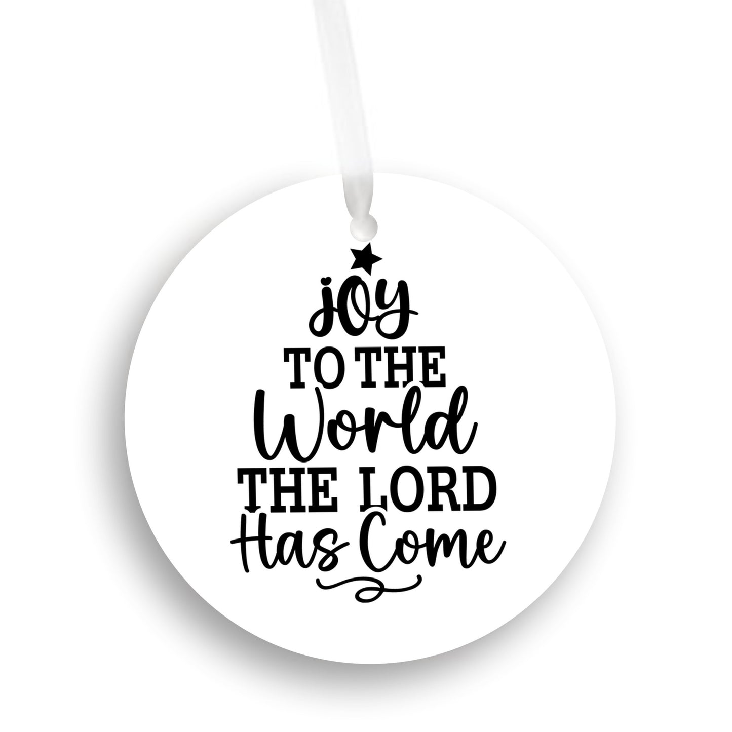 Joy to the World Ornament, Christmas Tree Gift