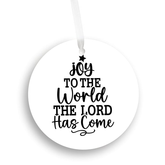 Joy to the World Ornament, Christmas Tree Gift