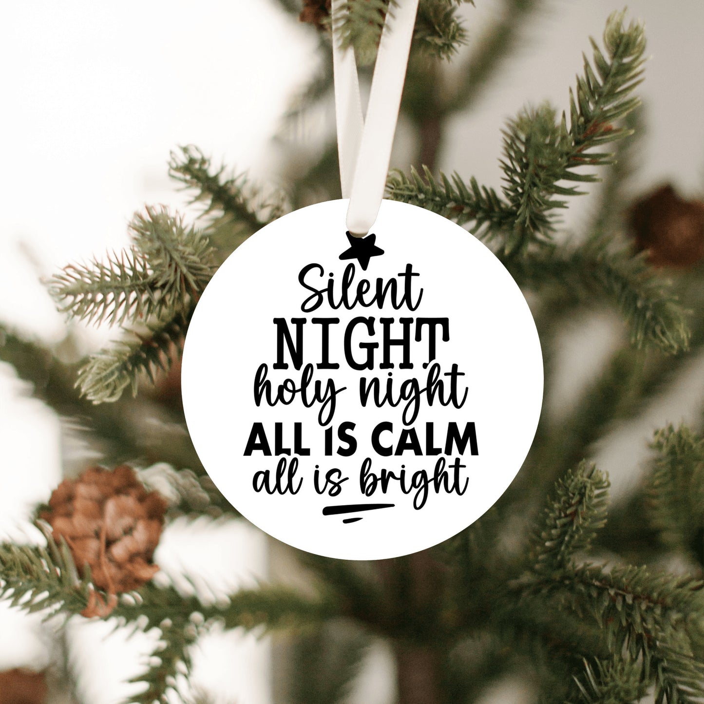 Silent Night Ornament, Christmas Decor