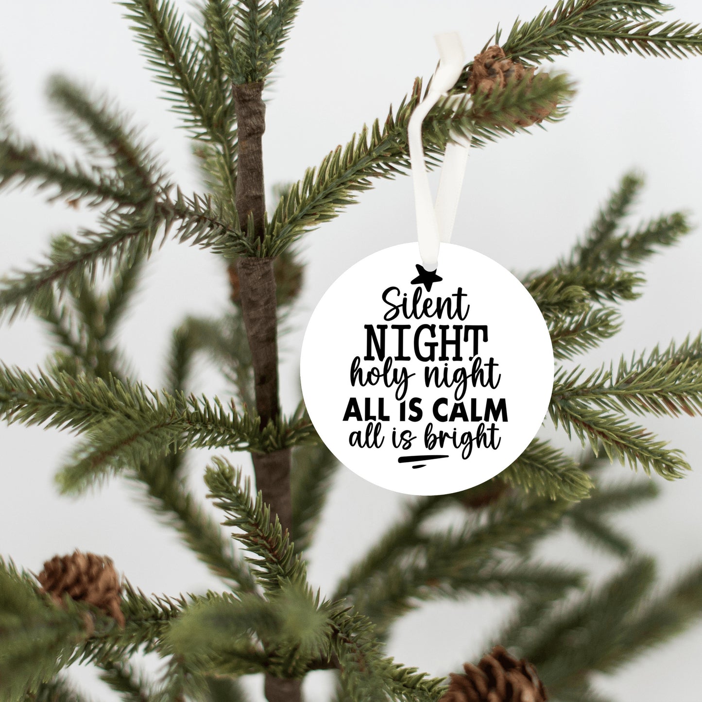 Silent Night Ornament, Christmas Decor