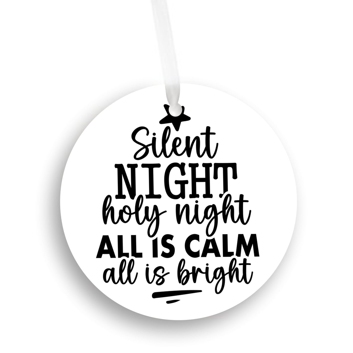 Silent Night Ornament, Christmas Decor