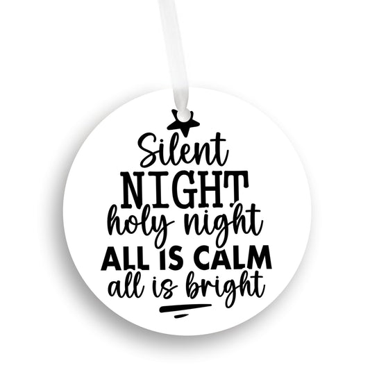 Silent Night Ornament, Christmas Decor