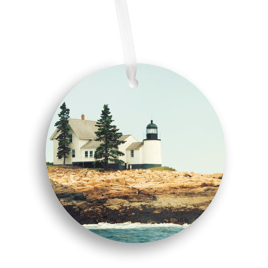 Winter Harbor Lighthouse in Maine Ornament