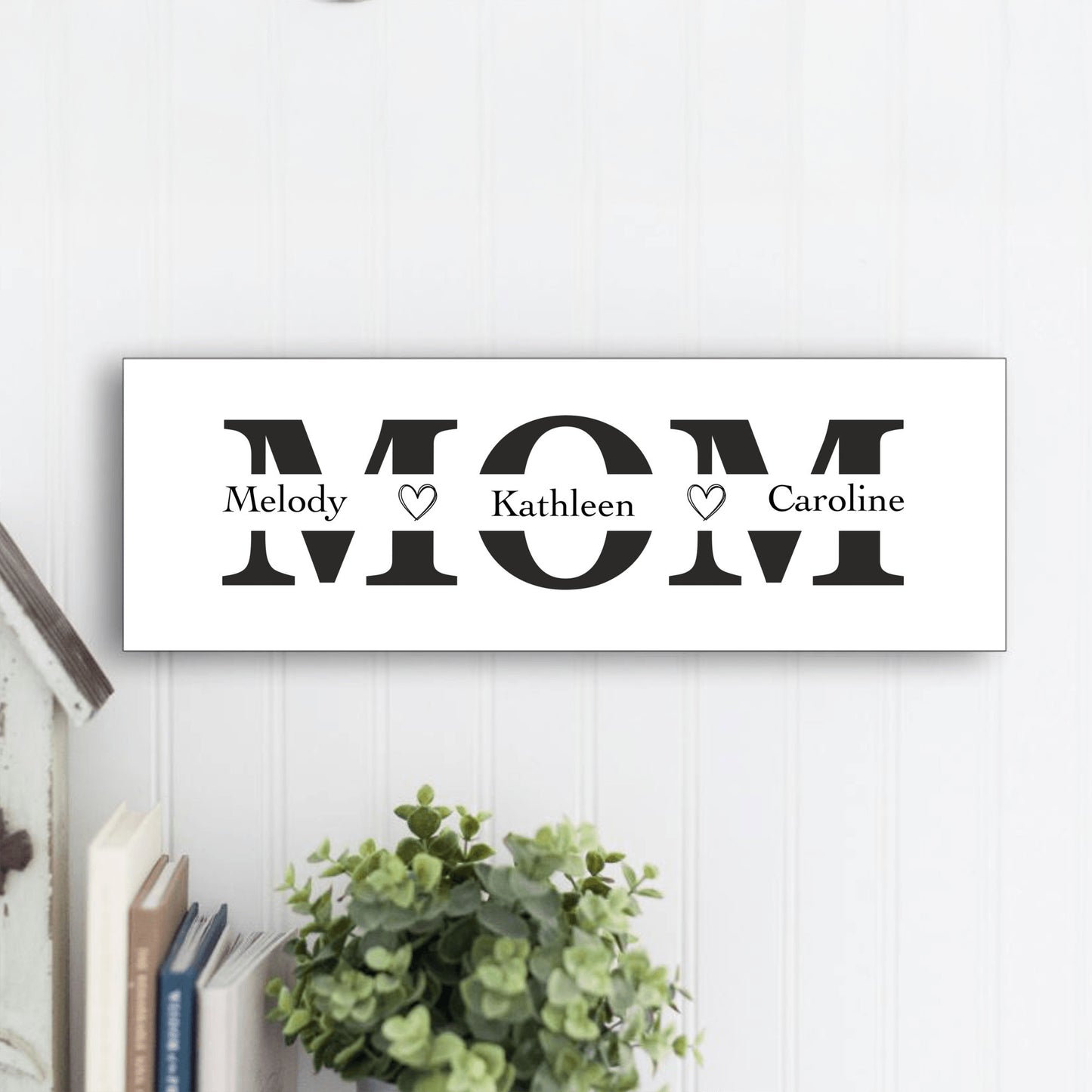 Mom Personalized Kids Name Sign